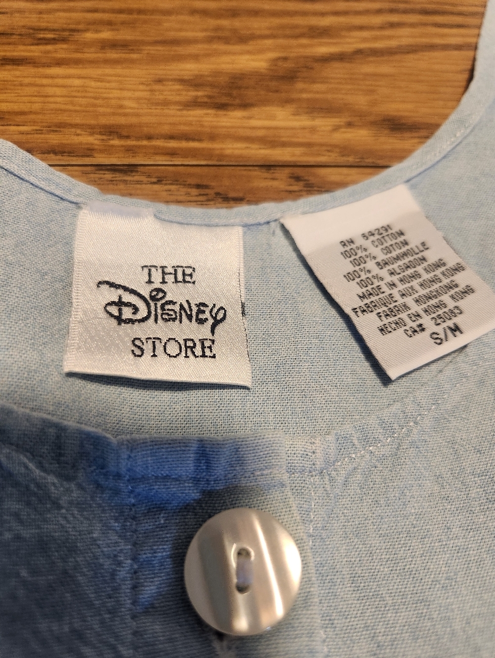 Vintage Winnie The Pooh Emboidered Denim Look Jumper Dress Women Small/Medium - Picture 15 of 16